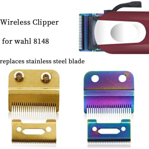 Hair clipper replacement cutting blade, trimmer modified stainless steel blade for Wahl 8148 hair clipper tool