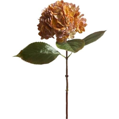 Home Decoration Artificial Flowers Moisturizing Dried Floral Bouquet 3D Bunch Party 54cm Focal White Retro Office Edge Hydrangea