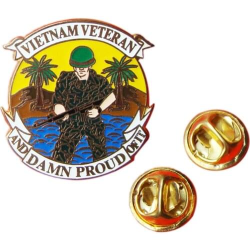 VIETNAM WAR US VETERAN INSIGNIA PIN BROOCH BADGE