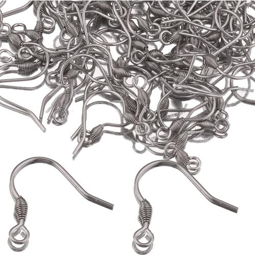 100pcs Lot Gold Stainless Steel Earrings Findings Earring Clasps Hooks DIY Jewelry Making Supplies Accessories Wholesale Items
