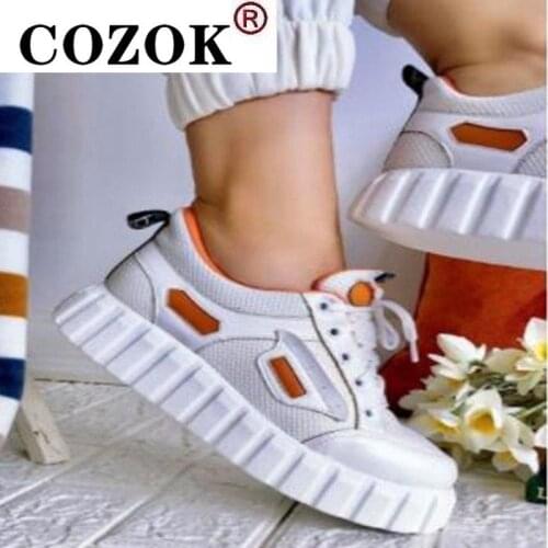 2021 Fashion New Platform Sneakers Women Shoes Thick Bottom Chunky Sneakers Breathable Mixed Colors Slip On Casual Shoes