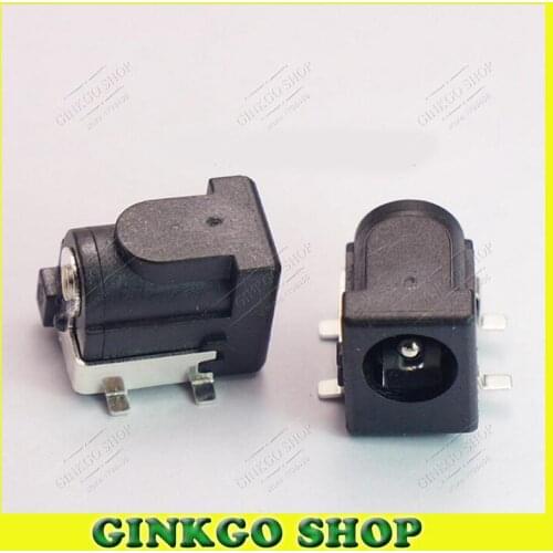 100pcs/lot Wholesale 4 SMT Foot 2.0mm DC Power Jack Connector DC Charging Sockect For Tablet PC Digital product ect