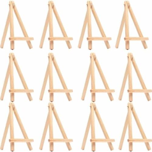20PCS Mini Wooden Easel Art Painting Name Card Stand Display Holder Drawing for School Student Artist Supplies, (20-Pack)