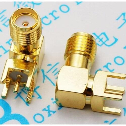 5Pcs/Lot Sma Curved Foot Sma-Kwe Outer Screw Inner Hole Sma Rf Base Rf Antenna Base 90 Degree Rf Connector