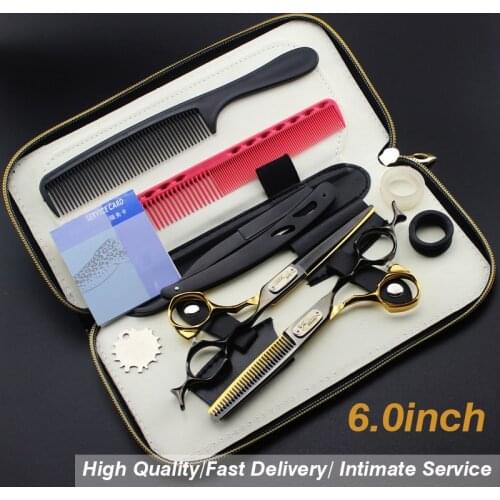 6.0"Sale Silver Japanese Hair Scissors Cheap Hairdressing Scissors Shears Hairdresser Shaver Haircut scissors