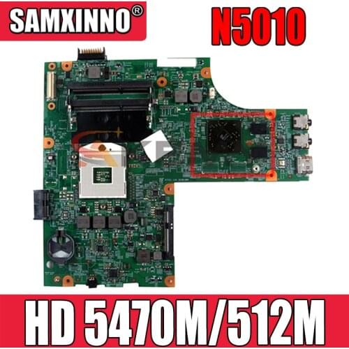 Akemy For DELL Inspiron N5010 Laptop Motherboard CN-0VX53T VX53T 48.4HH01.011 HM57 HD 5470M/512M Laptop Motherboard