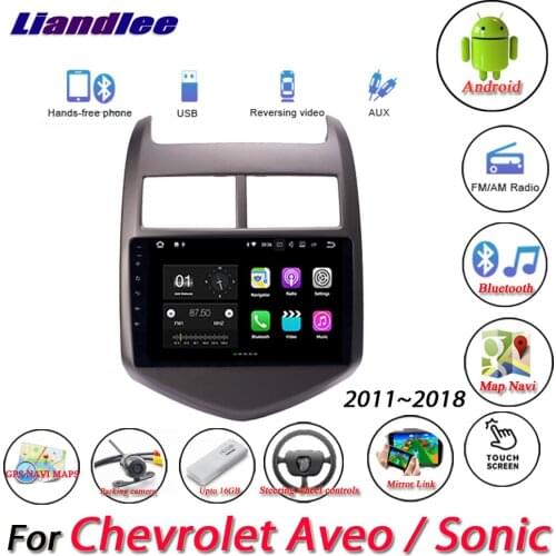 Car Android Multimedia System For Chevrolet Aveo/Sonic 2011-2018 Radio Viedo BT GPS Navigation Screen