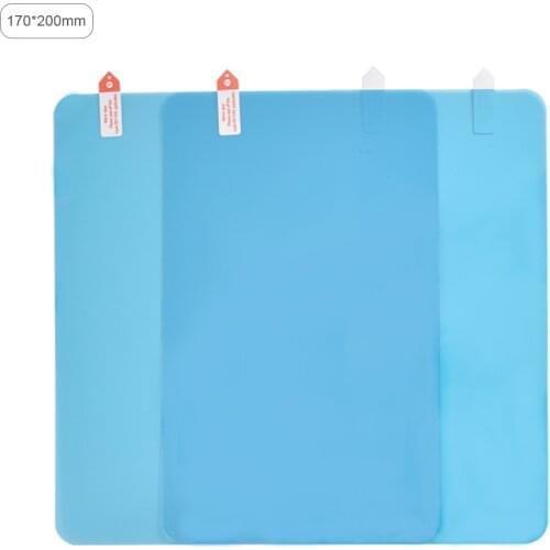 Auto Car Rearview Mirror Rainproof Film Full Screen Glass Anti Fog Side Window Reflective Mirror Universal Waterproof Film