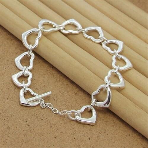 New 925 Sterling Silver Bracelet With Full Care Bracelet For Woman Charm Jewelry Engagement Gift
