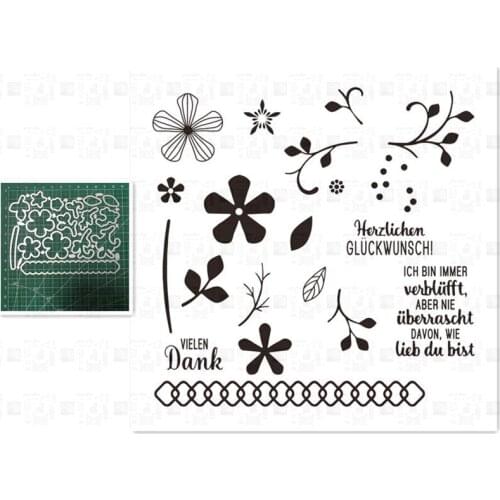 Flower Metal Cutting Dies and Stamps Stencils for DIY Scrapbooking Decorative Embossing DIY Paper Cards New Arrival 2021