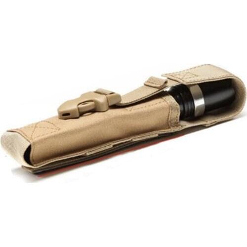 Flashlight Holder Case 1000D Nylon Molle Light Holster Army Tactical Flashlight Pouch For Camping Hiking Hunting