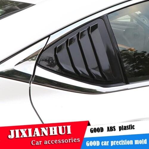 For LEXUS ES260 ES300 ES350 2018-2019 Sedan ABS Rear Door Window shades Louver Frame Window Sill Molding Cover Sticker Trim