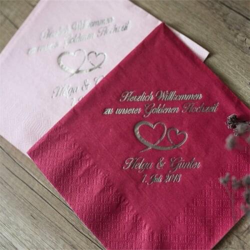 Lunch Personalisierte Servietten, Hochzeit, Personalized Napkins, Modern Bridal shower ,Bachelorette party ,Baby shower