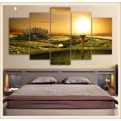 Beautiful Scenery HD Printed 5 Piece Canvas Art Scenery Painting Wall Pictures for Living Room Home Decor Anime Poster Wall Art