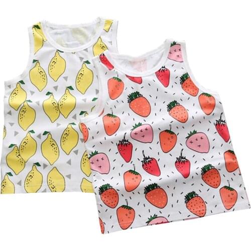 Summer Style Baby Vest Cotton Underwear Sleeveless Tanks Tops for Girls and Boys Kids Children Clothes Tops Camisoles Vest