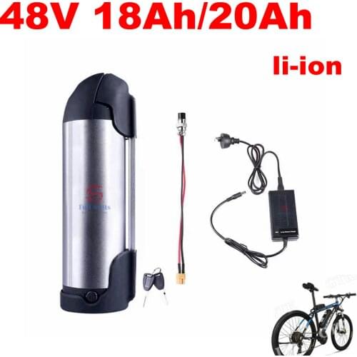 48v 12ah li-ion bateria 18650 48V 10Ah lithium ion battery black Water bottle battery for 48v 350w ebike bicycle +2A Charger+BMS