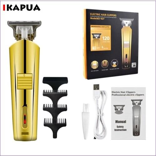 Hair Clipper USB Rechargeable Baldheaded Electric hair trimmer Cordless Shaver Trimmer 0mm Men Barber Hair Cutting Machine