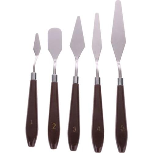 5pcs/set Artist Painting Palette Knife Spatula Paint Art for Thick Paint Application
