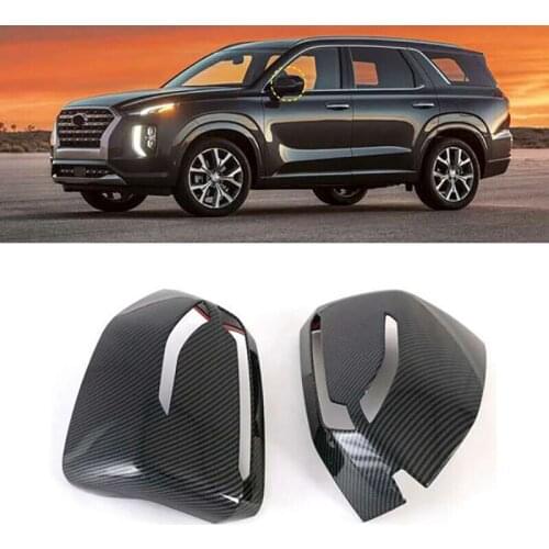 NEW-Door Side Mirror Cover Trim Rear View Cap Overlay Molding Garnish for Hyundai Palisade 2019 Car Accessories