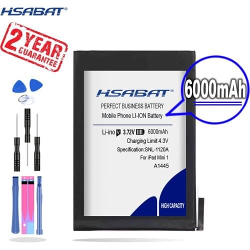 New Arrival [ HSABAT ] 6000mAh Replacement Battery for ipad mini 1 for iPadmini1 A1445 A1432 A1454 A1455