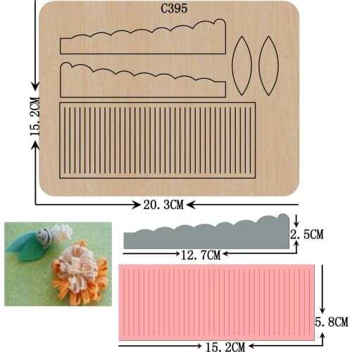 New Flowers Wooden die Scrapbooking C395 Cutting Dies