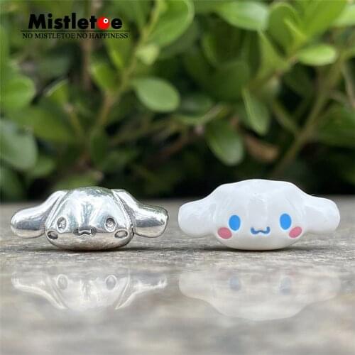 Mistletoe 925 Sterling Silver Cartoon Dog Charm Bead European Jewelry