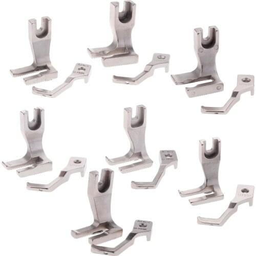 Industrial Sewing Machine Walking Piping & Welting Zipper Feet Set U192 U193
