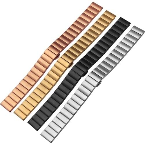 Smart watchband for Huawei B2 B3 B5 Quick release stainless steel watch strap 15mm 16mm 18mm Folding buckle