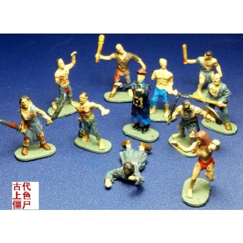 Super mini pvc figure 1: 72 Modern Middle East guerrillas un-painted white mold 12pcs/set