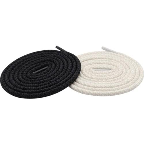 Weiou New 0.47 CM Diameter Round Rope Reflective Shoelaces For Women Men Night Running Sneakers Black White Colors Custom Length