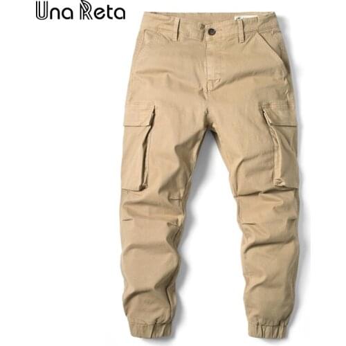 Una Reta Streetwear Camouflage Men Pants New Arrivals Casual Harajuku Pencil Pants Hip Hop Men Jogger Tactical Trousers