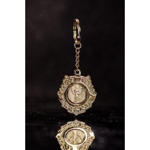 X-COSTUME Good Omens Aziraphale Hanging Chain Cosplay Costume Accessories for Fans High Quality Halloween Gift