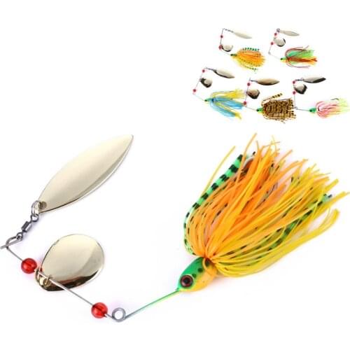 1pcs Spinner Bait 16G Metal Lure Hard Fishing Lure Spinner Lure Spinnerbait Pike Swivel Fish Tackle Wobbler Fishing