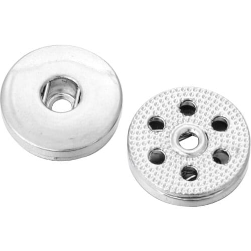 10pcs/lot Wholesale Snap Jewelry 18mm Snap Button Accessories Findings Metal Button to Make DIY Snap Bracelet Necklace