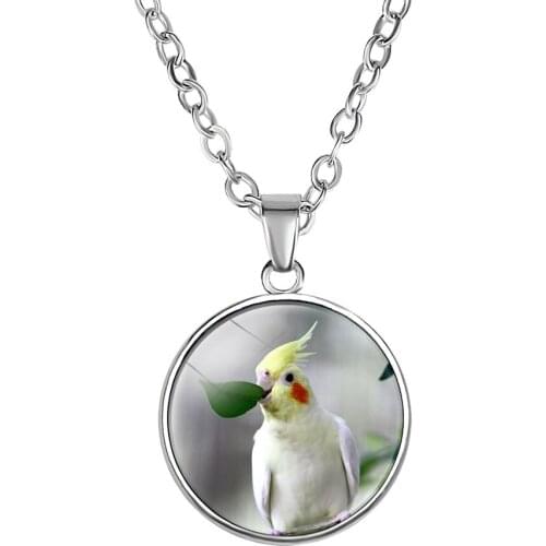 10PC bird jewelry bird necklace on a branch yellow glass dome pendant necklace Flower Birds Necklaces Christmas gift for women