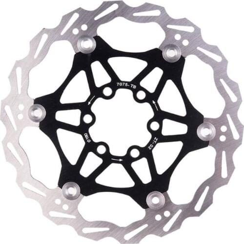 180mm Mountain Road Bike Floating Disc Bicycle Brake Pad Ultra Light Six Nail Plate