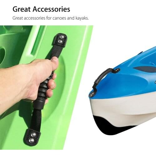 2pcs Kayak Carry Handles Replacement Set Fishing Boat Holders Kit Kayak Boat Canoe Nylon Plastic Boat Luggage Carry Accessories