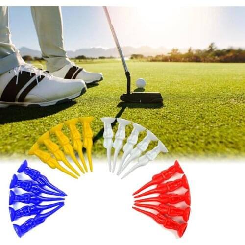 20 PCS Golf Tees Plastic Golf Ball Nail Sporting Fashionable Nude Lady Golf Tees Model Beauty Ball Nail Accessories