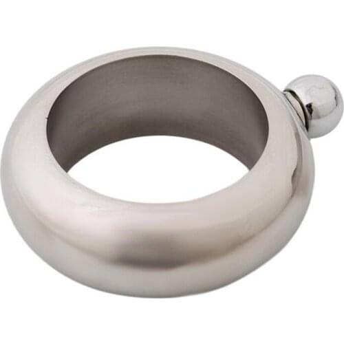 3.5oz/100ml Wine Pot Bangle Bracelet Hip Flasks Stainless Steel Bangle Whiskey Alcohol Flagon Drinkware Bottle