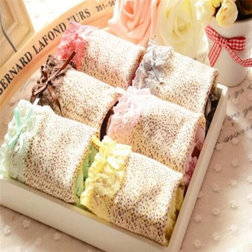 4PCS/Lot Children Cotton Underwear Young Girls Briefs Solid Low Waist Short Briefs Comfortable Ladies Panties TWY-8281-4p