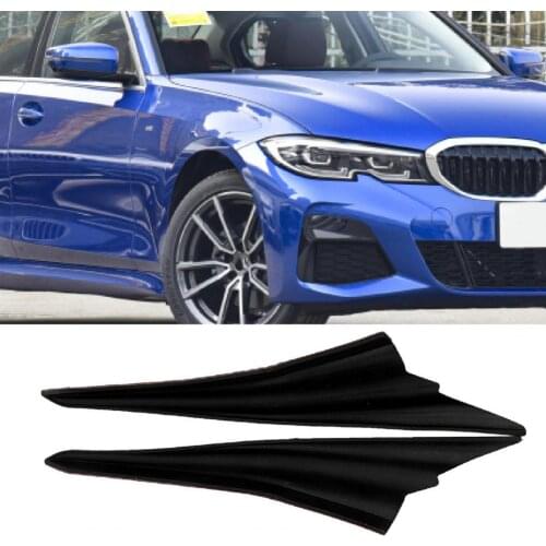 50% Dropshipping!!2Pcs Spoiler Splitter Anti-scratch Universal ABS Bumper Fin Canard Splitter for Car