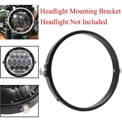Headlamp Adapter Ring Headlight Mount 5.75" Round Headlight Protect Cover Round LED Headlight Adapter Ring Mount Fit For Harley