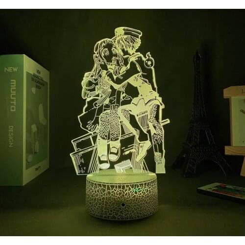 3D Lamp Anime Toilet Bound Hanako Kun Light for Teen Room Decoration Valentines Day Gift Colorful Nightlight Hanako Kun
