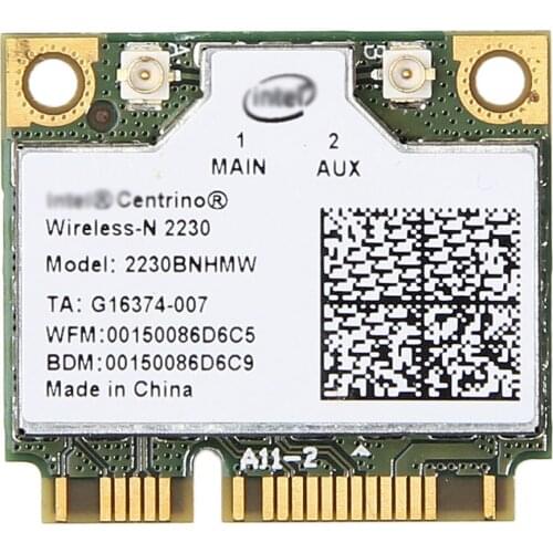 Wireless Adapter Card for intel 2230BNHMW 2230 802.11b/g/n Bluetooth 4.0 Mini PCI E Wireless Card for dell acer asus