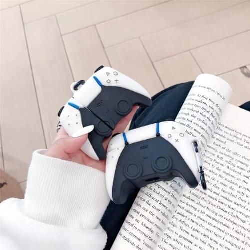 Brand PS5 Game console handle 3D Case For AirPods 1 2 pro Charging Box Soft Silicone Wireless Bluetooth Earphone Protect cover