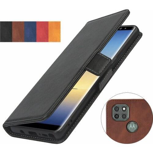 Pu leather fitted case for Motorola Moto G9 Power Wallet Cover Short-buckle Flip book holster protective phone bag case GG