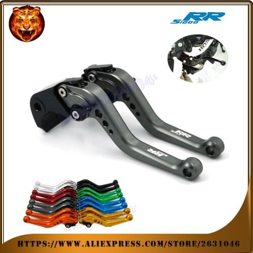 For BMW S1000RR 2015-2018 2017 2016 S1000 1000RR GRAY RED BLACK GOLD MOTO MOTOBIKE Motorcycle Adjustable Brake Clutch Levers