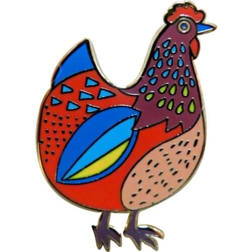 Chicken Enamel Pin Badge, Enamel Pin