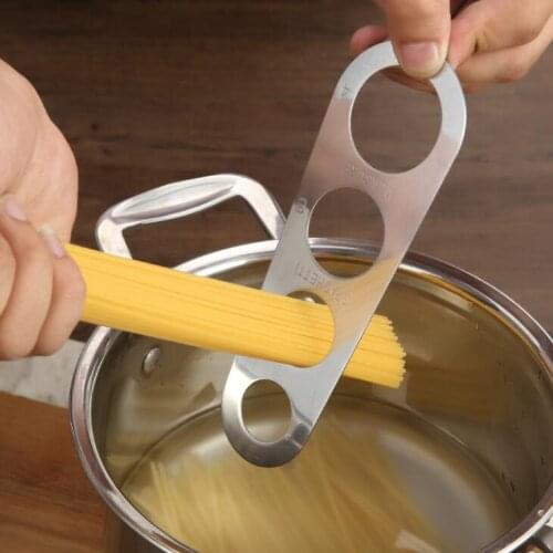 Stainless Steel Spaghetti Measure Tools Easy Component Control Kitchen Accessories Pasta Ruler Measuring Tool LX2060