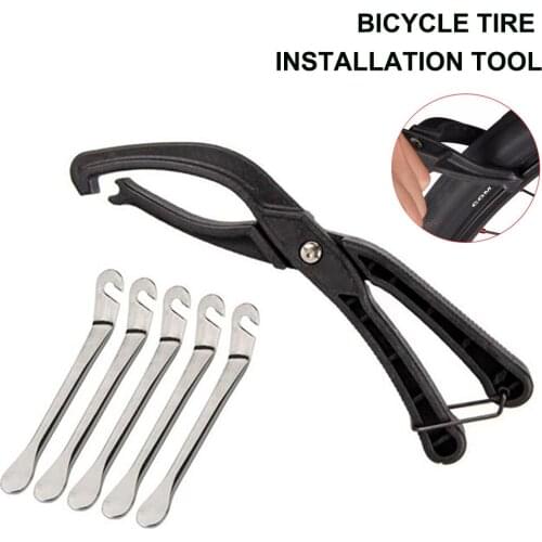 Bike Tire Tools Portable Tire Remover Clamp Lightweight Bike Tire Removal Tool Tire Lever for Tire Width Under 45mm Cycling Tool